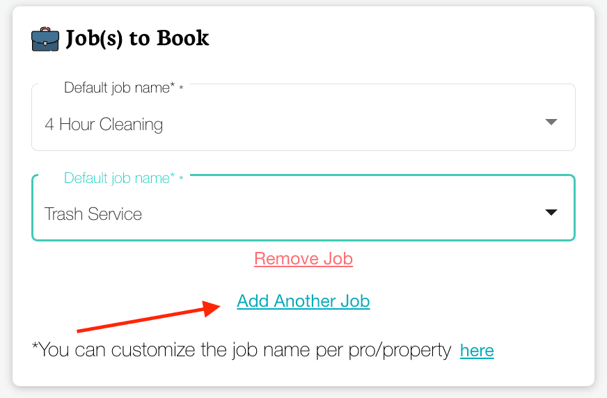 Multiple jobs configuration