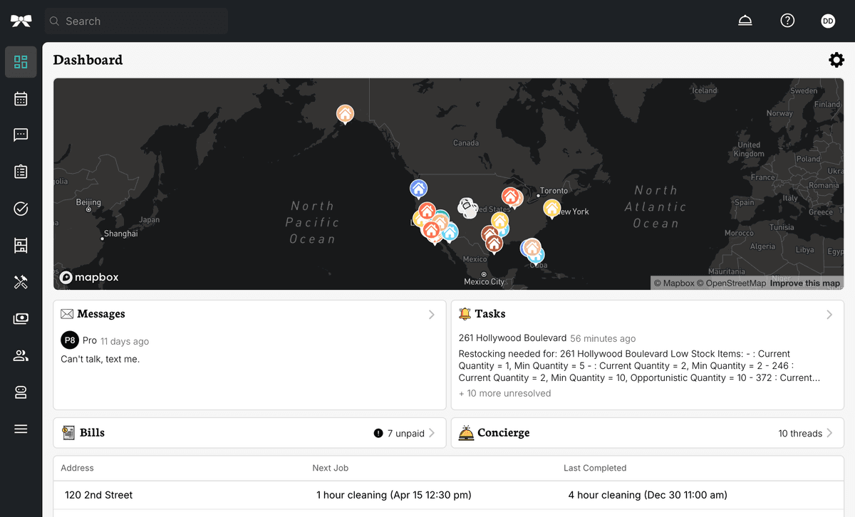 TIDY Operations Management Interface