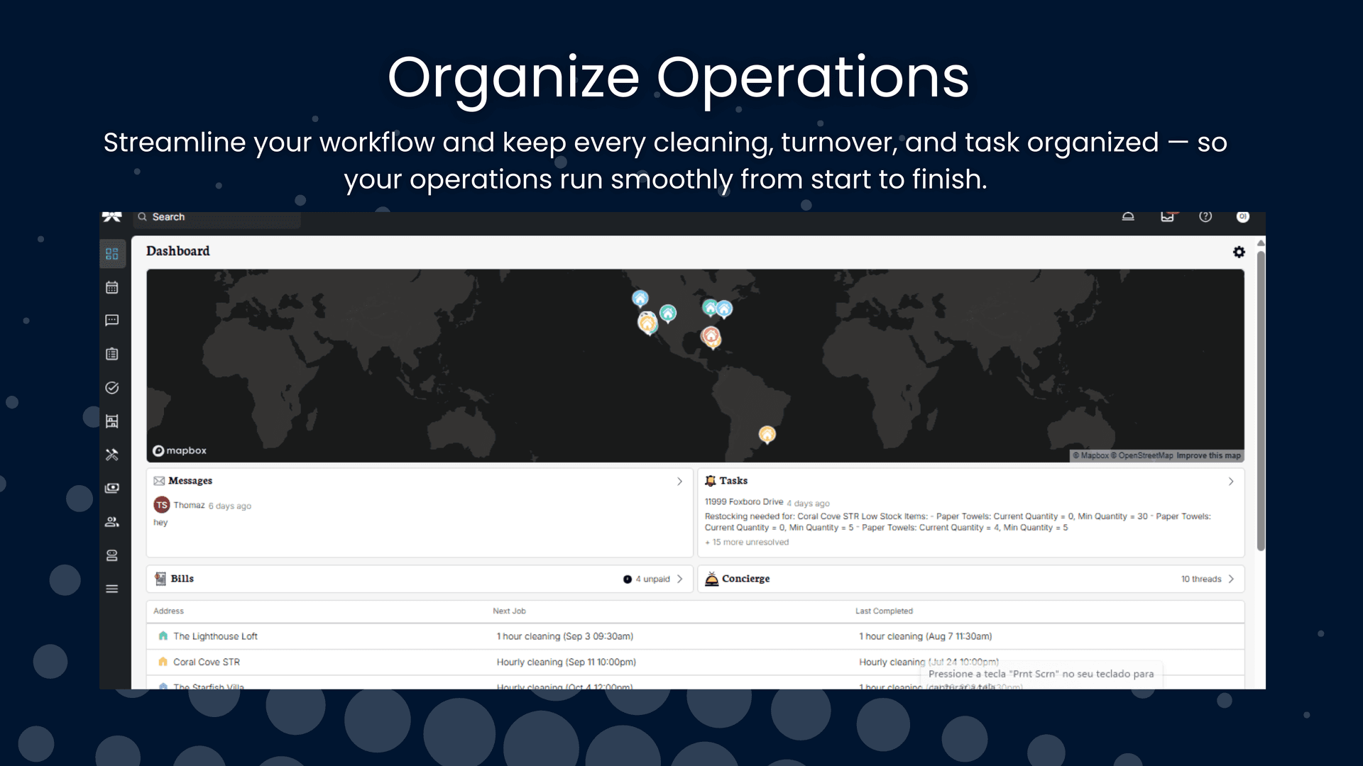 Organize and track all property operations