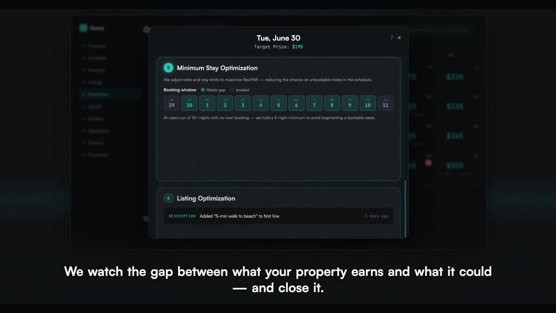 TIDY closing the gap between what a property earns and what it could