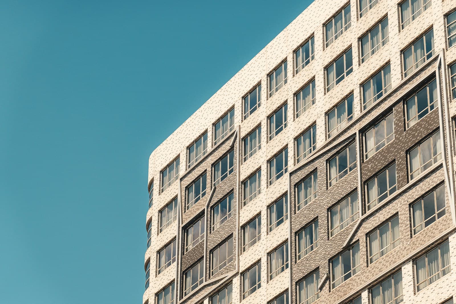 Modern residential apartment building