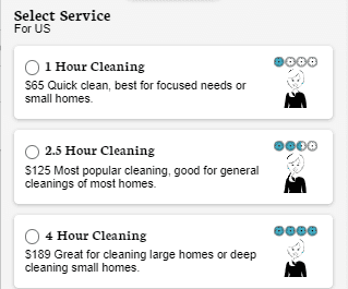 Booking service interface