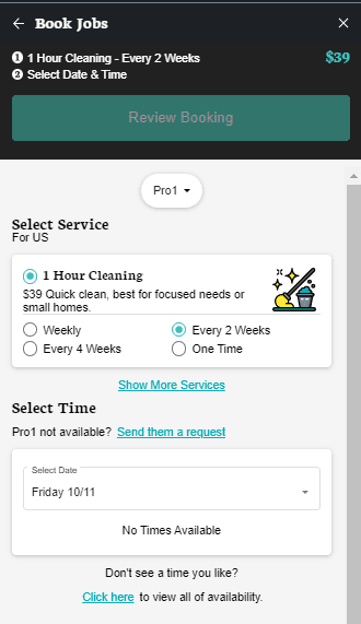 Service types overview