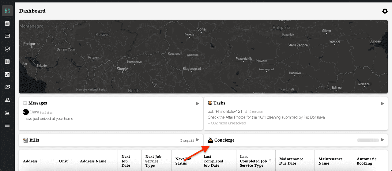 Concierge interface