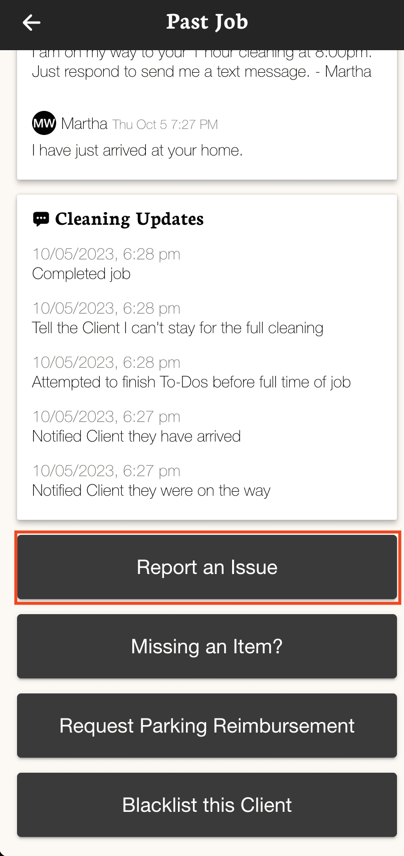 Maintenance assignment