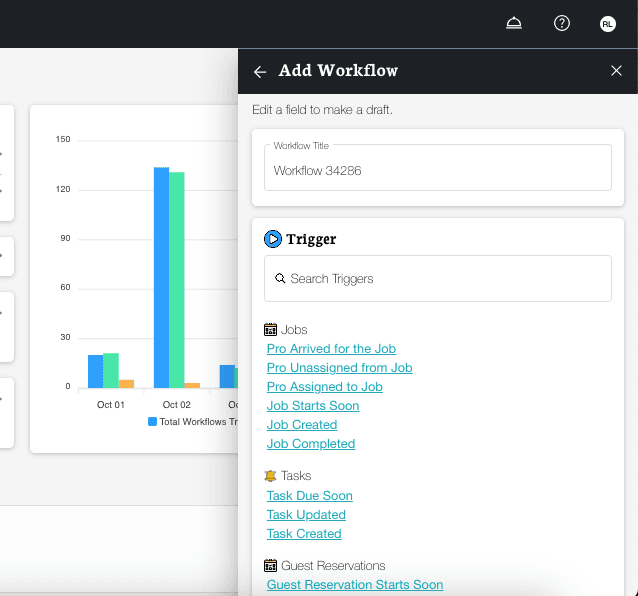 Integration workflow in integrations page