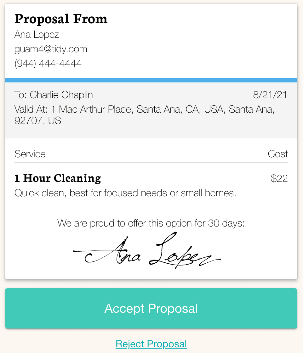 Proposal example