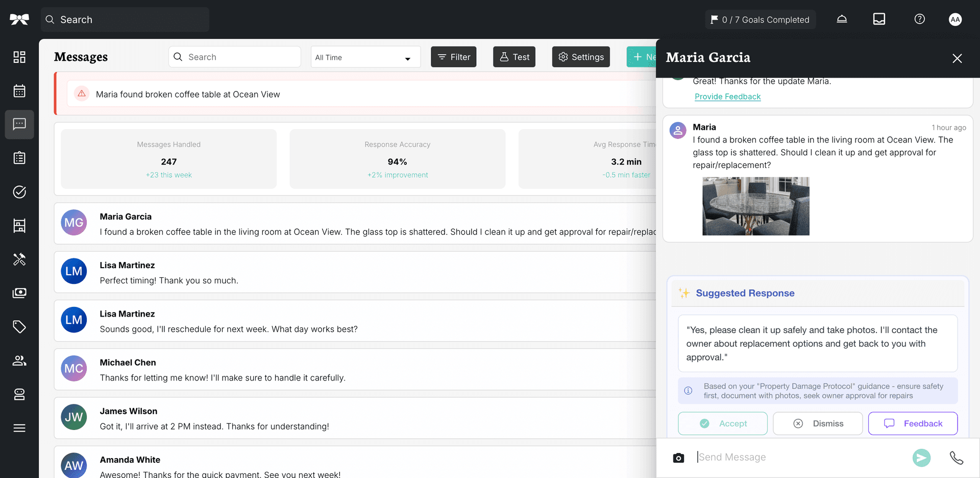 Get escalations for urgent issues and suggested responses