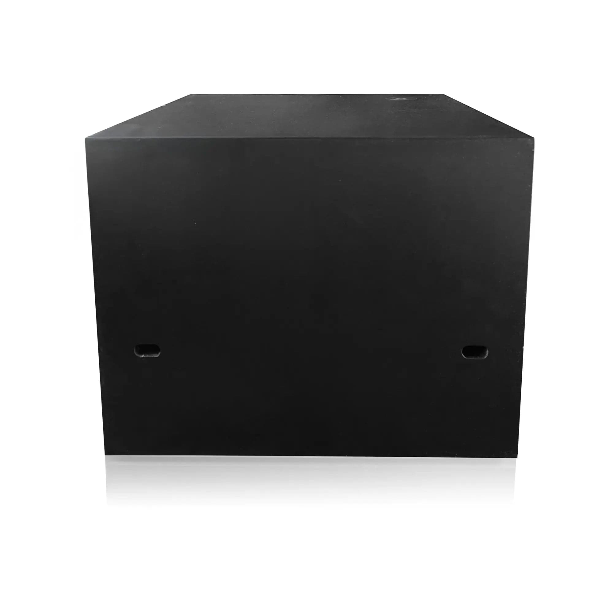 The Box — matte black finish, back view