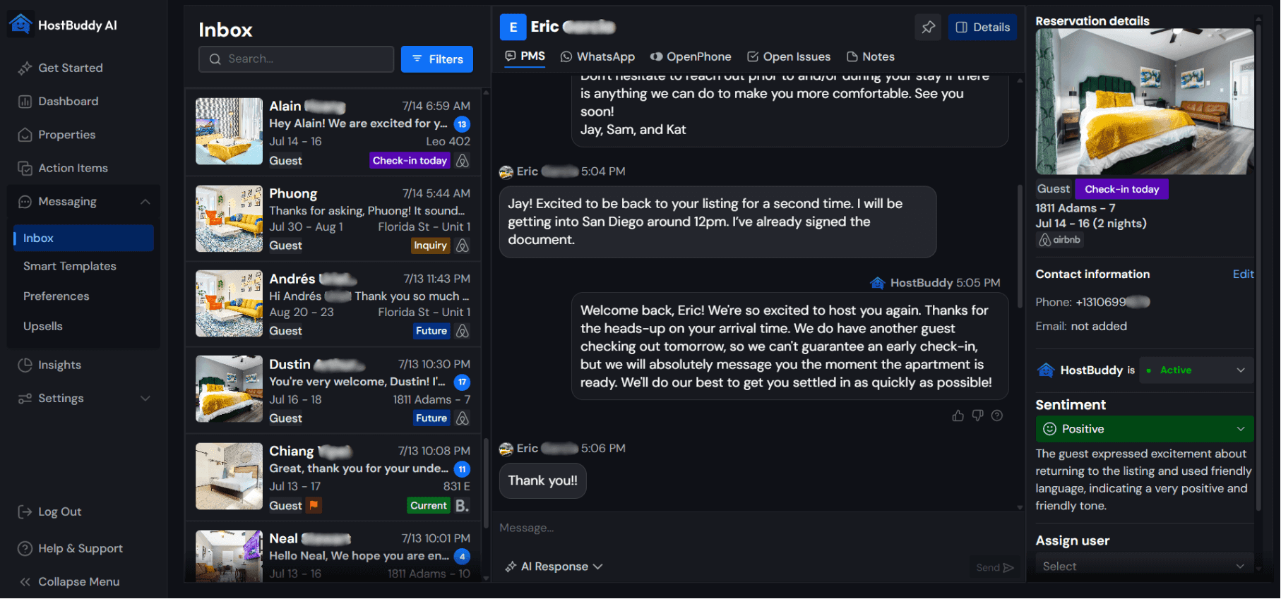 HostBuddy AI integration