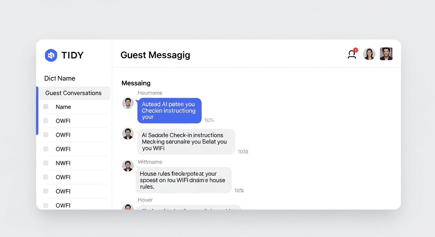 TIDY AI handling guest messaging like an Airbnb cohost