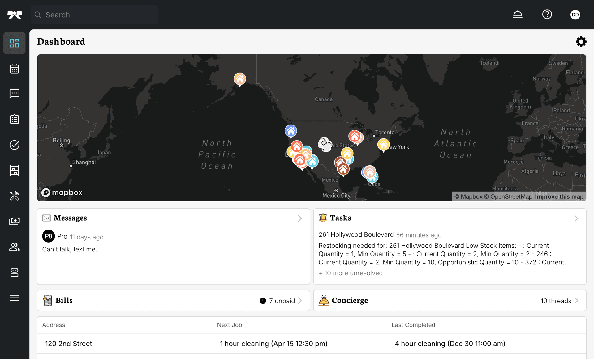 Airbnb operations organized in TIDY
