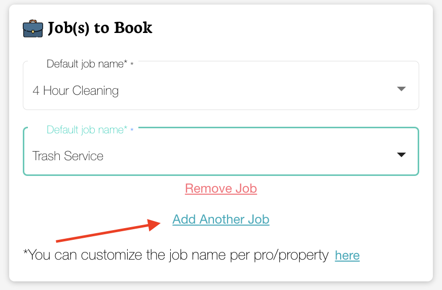 Multiple jobs configuration