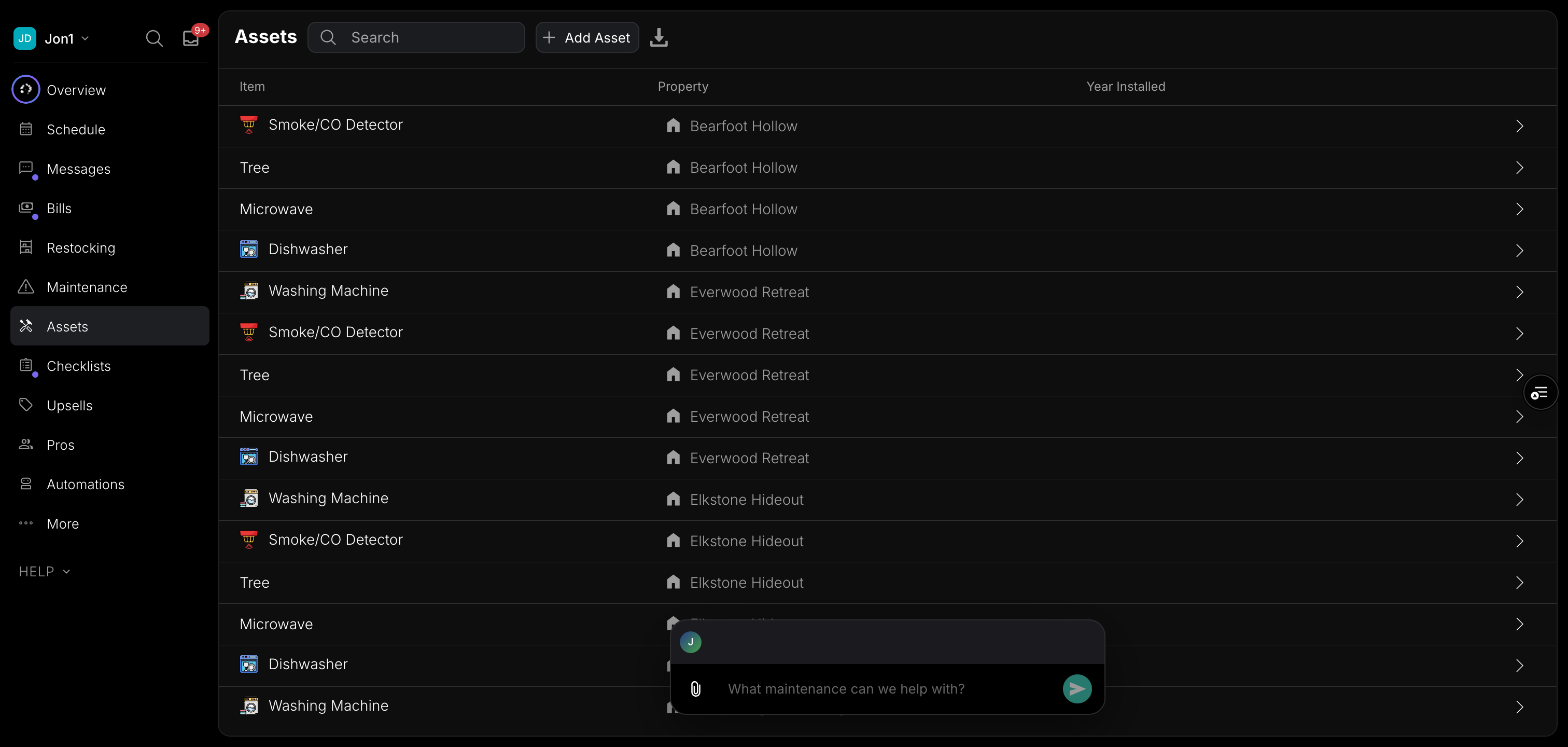 Assets management overview